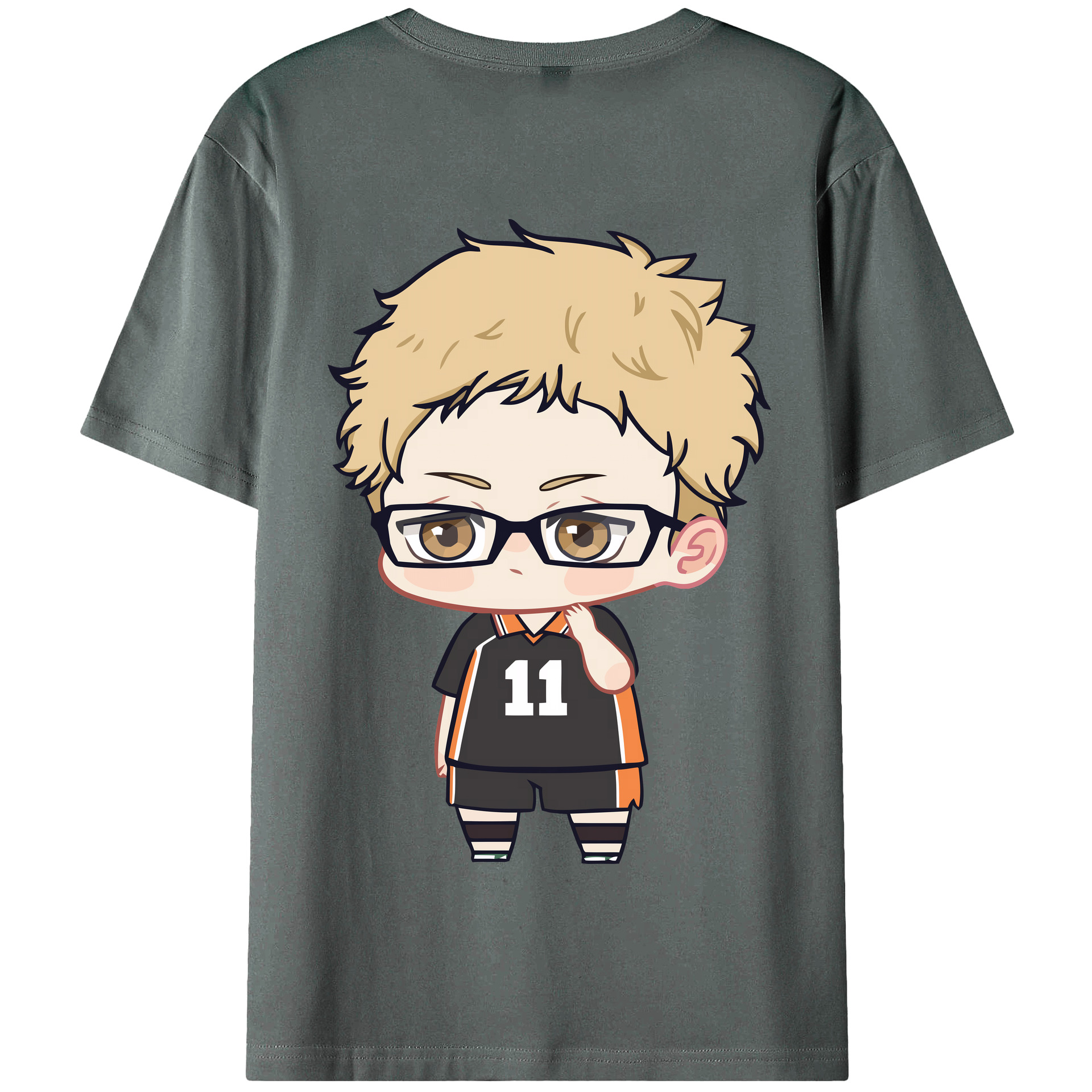 （画像用） ハイキュー!! Haikyu!! 綿100％半袖Tシャツ（背面プリント）